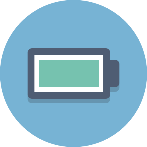 Battery, full battery icon